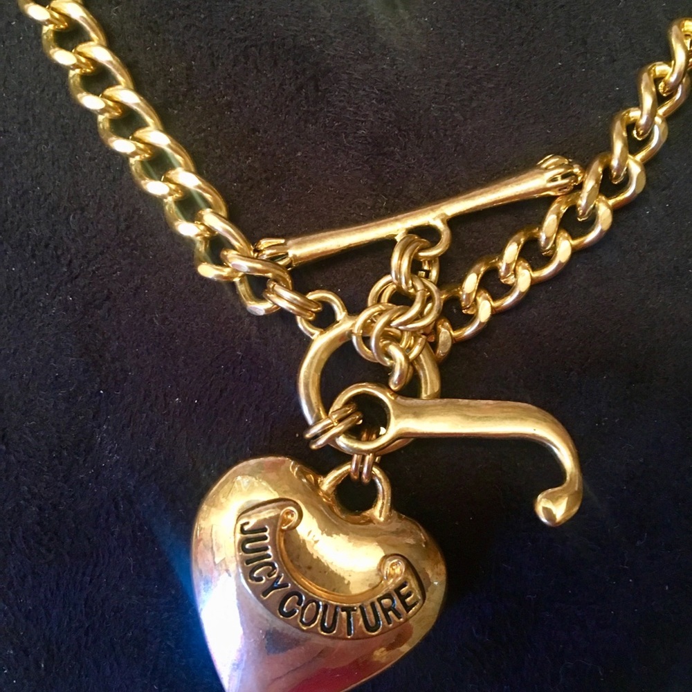 Juicy couture necklace and bracelet set
